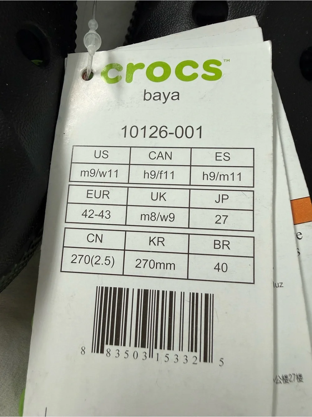 Crocs baya Clog - Black